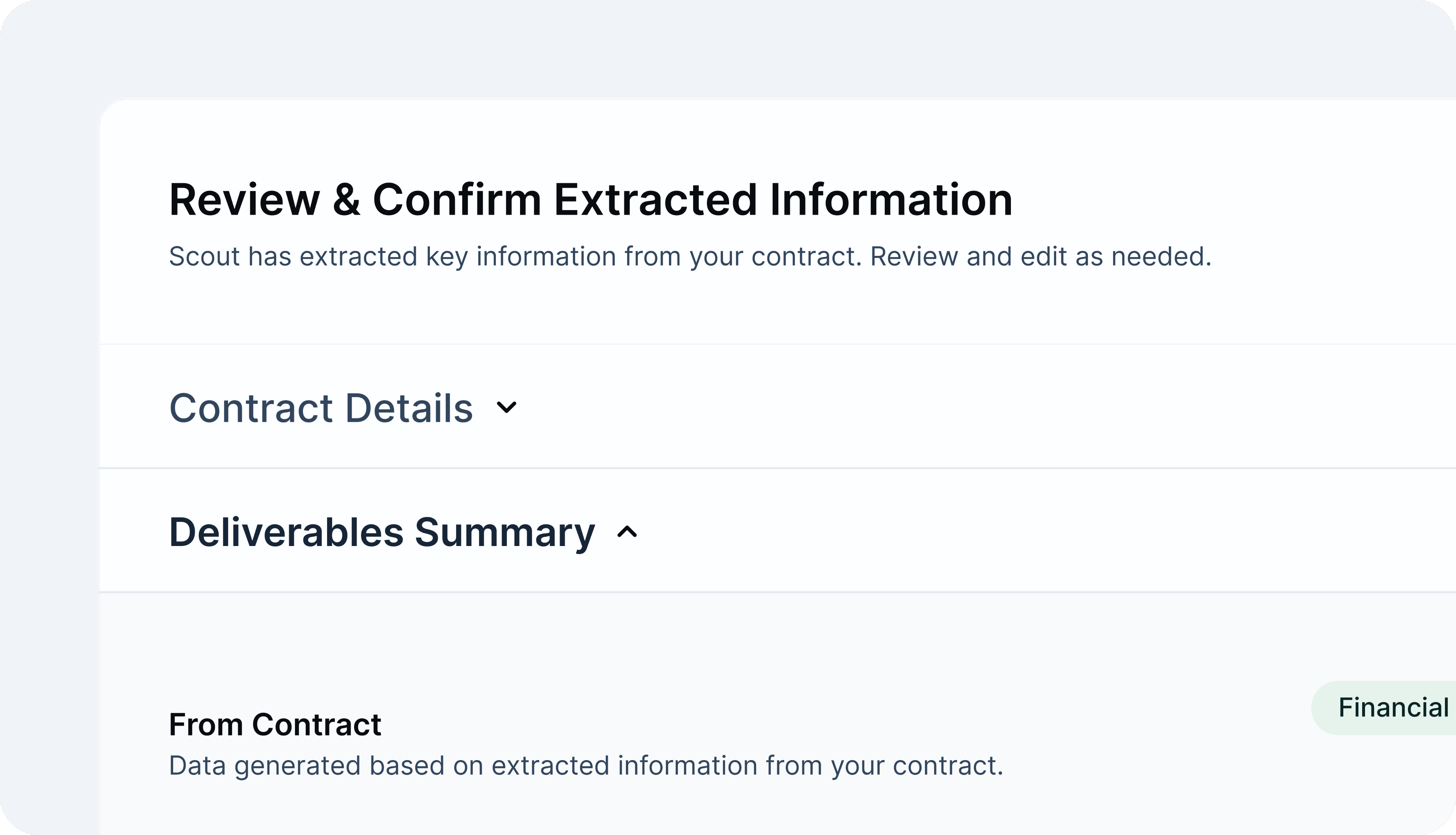 Proposal template progress tracking